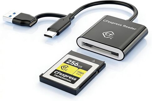 قارئ بطاقات SD، قارئ بطاقة ذاكرة Micro SD/TF مع USB C وUSB 3.0 بفتحة مزدوجة لقراءة عالية السرعة في نفس الوقت، متوافق مع الكمبيوتر وماك بوك برو/اير، ايفون 15/15 برو/برو ماكس وايباد برو وسامسونج in Kuwait