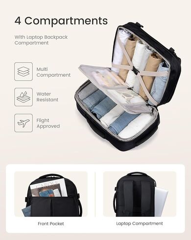 LOVEVOOK Camera Bag Backpack for Photographers, Professional DSLR, SLR & Mirrorless Camera Case, Carry On Personal Item Bags for Women Men, TSA 40L Travel Essentials Compatible with Canon/Nikon/Sony in Saudi Arabia