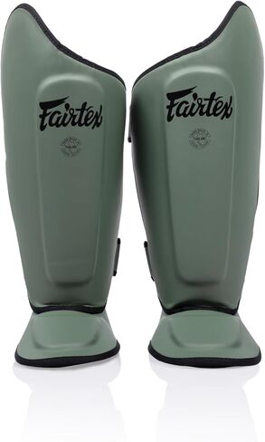 Fairtex SP8 Muay Thai واقيات الساق للرجال والنساء والأطفال | واقيات الساق مصنوعة من جلد Syntek وهي ممتازة وخفيفة الوزن ومتينة | حماية جانبية موسعة in Kuwait