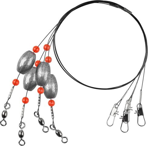 Fishing Weights Egg Sinkers Rigs Carolina Rigs for Fishing Catfish Rigs Flounder Rigs Fishing Leader with Weights Jetty Rig Fishing Ready Rigs for Grouper Drum Redfish Bottom Fishing Rigs in Saudi Arabia