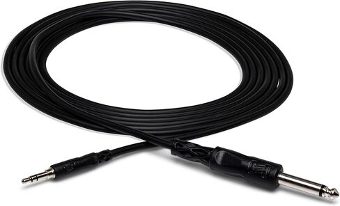 Hosa CMP-110 1/4" TS to 3.5 mm TRS Mono Interconnect Cable, 10 Feet in Saudi Arabia