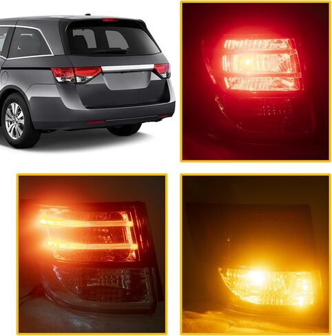 Boine Right Passenger Side Tail Light Compatible With 2014 2015 2016 2017 Honda Odyssey Rear Light Brake Lamps Include Bulb Replaces 33500TK8A11 HO2805104 (Right Passenger Side) in Saudi Arabia