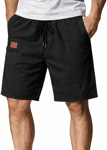 Mens Casual Shorts Drawstring Summer Stretch Shorts in Saudi Arabia