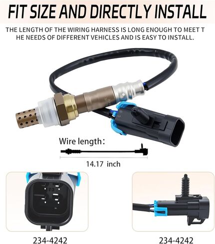 Upstream O2 Sensor Compatible with Chevrolet 2010-2014 Equinox,2008-2010 Malibu,Captiva Sport for GMC 2010-2014 Terrain Pontiac G6 Saturn Aura Replce#234-4242,2344242,12606671 in Saudi Arabia