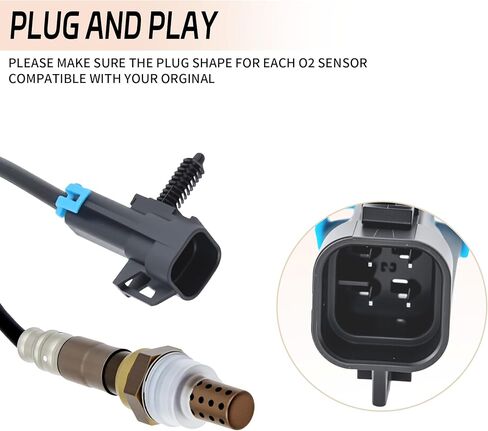 Upstream O2 Sensor Compatible with Chevrolet 2010-2014 Equinox,2008-2010 Malibu,Captiva Sport for GMC 2010-2014 Terrain Pontiac G6 Saturn Aura Replce#234-4242,2344242,12606671 in Saudi Arabia