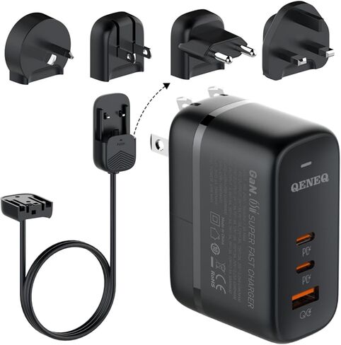 شاحن USB c بقوة 140 واط GaN من النوع C PD شاحن 6 منافذ USB C محطة شحن Hub Block 100 واط USB-C توصيل الطاقة ومنفذ USB-A 45 واط لأجهزة MacBook iPad iPhone Galaxy iMac Laptop Switch Pixel والمزيد in Kuwait