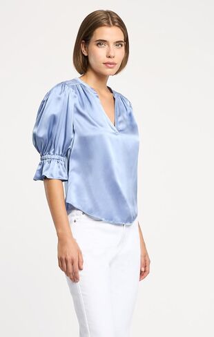 Cinq à Sept Women's Split Neck Fiona Top in Saudi Arabia