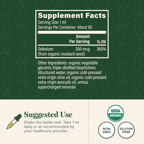 Global Healing Selenium 200mcg, Selenium Supplement with Organic Ingredients, Antioxidants for Thyroid Support and Immune Health, Non-GMO & Gluten-Free, Selenium 200 mcg for Men & Women (60 Capsules) in Saudi Arabia