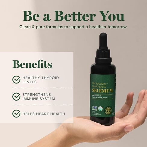 Global Healing Selenium 200mcg, Selenium Supplement with Organic Ingredients, Antioxidants for Thyroid Support and Immune Health, Non-GMO & Gluten-Free, Selenium 200 mcg for Men & Women (60 Capsules) in Saudi Arabia