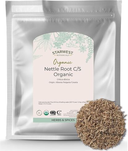 Organic Nettle Root C/S - 4 Oz (113 G) - Starwest Botanicals in Saudi Arabia