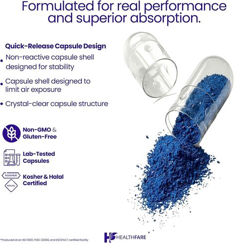Bilberry Extract Capsules 5000mg | 200 Count | Supports Eye Health | Ultra Strength Supplement | Gluten-Free & Non-GMO in Saudi Arabia