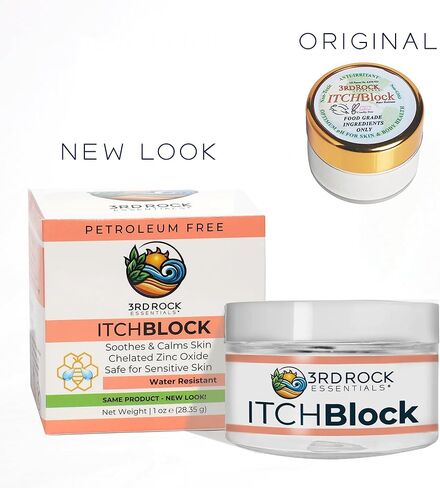 | ITCHBlock All Natural Itch Relief Cream | Chemical Free Bug Bite Relief, Poison Ivy Relief, & Irritated Skin Cream | All Natural Personal Care (1 oz) in Saudi Arabia