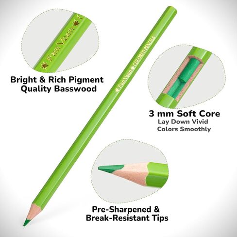 FanVean Colored Pencils,12 Count Presharpened Color Pencil,Classroom Set,School Supplies for Kids in Saudi Arabia