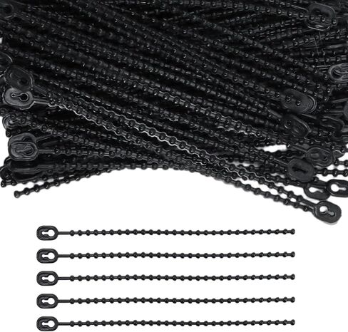 KUMGROT 100pcs Beaded Cable Tie Wrap Cable Zip Ties Heavy Duty Nylon Cable Wire Ties Durable Strong Cable Ties for Garage Home Office Shop 240mm/9.45in White in Saudi Arabia