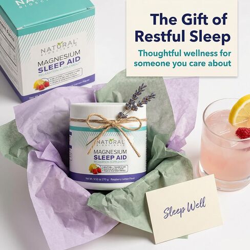 Magnesium Sleep Night Time Powder - Magnesium Citrate, Magnesium Glycinate with Melatonin, L-Theanine and GABA Sleep Aid, Natural Sleep Supplement, Vegan, Gluten-Free, Raspberry Lemon Flavor in Saudi Arabia