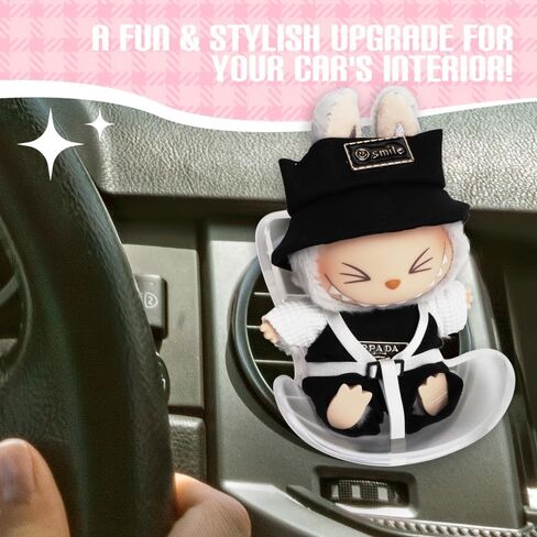 Car Decorations Ornaments,Blind Box Figures Display Car Seat,Decorative Sofa Seat for Air-Conditioning Vents,Suitable for Displaying Blind Box Figures. (Pink, 18cm) in Saudi Arabia