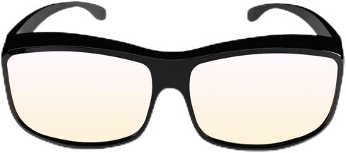 DefenderShield Premium Fit-Over Blue Light Blocking Glasses - Daytime - Yellow Tint to Block Harmful Blue Light from Gaming PC, Laptop and Smartphone Glare - Digital Eye Strain Protection in Kuwait