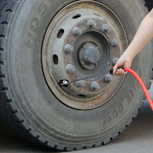 Truck Tire Inflator Kit 3/8" x 50 Ft Hybird Air Hose, 1/4" Chuck and 1/2" NPT Universal Gladhand Connection for Semi Truck,Gray in Saudi Arabia