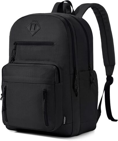 VASCHY School Backpack,Two Compartments Daypack Bookbag Schoolbag for High School Teen Boy Girls/College/Work/Men Bi-color in Saudi Arabia