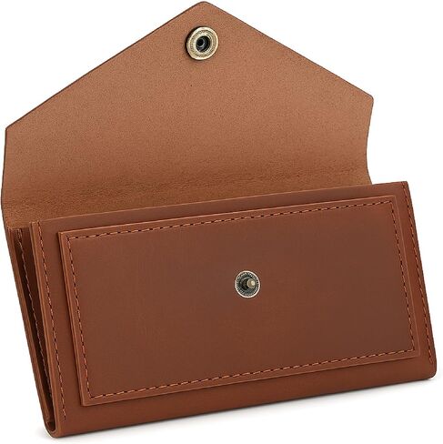 Leather Currency Pouch, Leather Pouch, Retro Clutch Wallet for Men & Women, Cash Wallet, Cash Envelope, Currency pouch with button closure, currency pouch with mobile pocket by TheAntiq in Kuwait