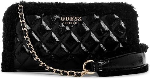 GUESS Cristi Top Zip Crossbody, Black in Saudi Arabia