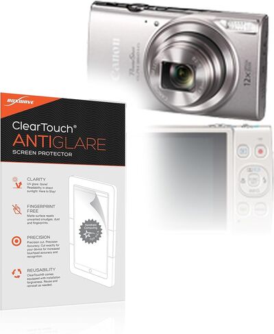 BoxWave Screen Protector Compatible With Canon PowerShot ELPH 360 HS - ClearTouch Glass, 9H Tempered Glass Screen Protection for Canon PowerShot ELPH 360 HS in Kuwait