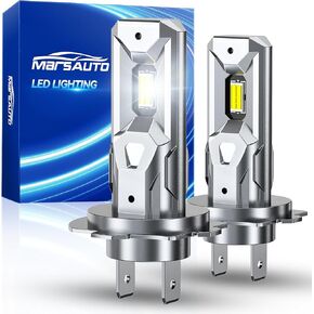 Marsauto - 9006 9006 مصابيح LED للسيارة - لمبة هالوجين أمامية عالية الأداء، شعاع عالٍ، شعاع منخفض ومصباح بديل للضباب (يحتوي على لمبتين) in Kuwait
