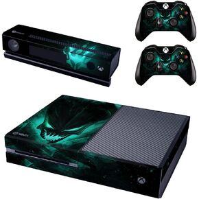 غطاء ملصق جلدي أسود من CALANDIS™ لوحدات تحكم Xbox One Kinect 2 | ملصقات وملصقات للواجهات | ملحقات ألعاب الفيديو in Kuwait