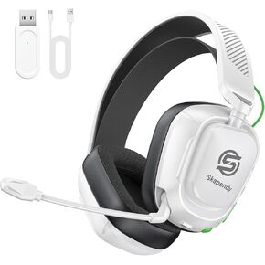 سماعة ألعاب لاسلكية لأجهزة Xbox Series X|S/One، PS5 PS4 PC، وقت تشغيل 100 ساعة | محول Xbox، زمن استجابة منخفض 2.4 جيجا هرتز وبلوتوث، أوضاع الألعاب/الموسيقى، محيط ثلاثي الأبعاد، ميكروفون ENC، راحة قابلة للدوران للسباقات وFPS in Kuwait