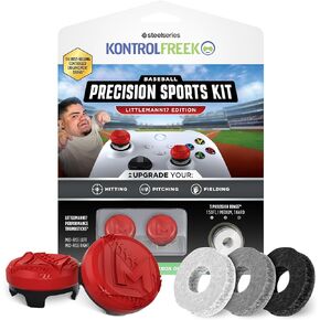 طقم البيسبول الرياضي الدقيق من KontrolFreek - إصدار Littlemann17 - لجهاز تحكم Xbox One (XB1) وXbox Series X (XBX) - أحمر/أسود in Kuwait