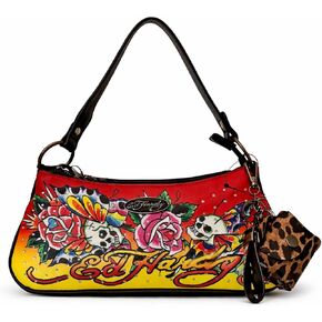 ED HARDY "Dead or Alive Embroidered Shoulder Bag in Saudi Arabia