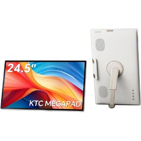 شاشة تلفزيون KTC 25 بوصة MEGAPAD محمولة تعمل باللمس 1080 بكسل، معتمدة من Android 14 Google EDLA مع كاميرا، بطارية مدمجة للاستخدام في الهواء الطلق، والتخييم، والسفر، وجهاز التحكم عن بعد، A25Q5 in Kuwait