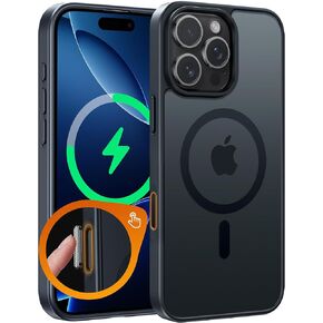 حافظة FNTCASE لهاتف iPhone 17 Pro-Max: [متوافقة مع Magsafe] حافظات شفافة غير لامعة مع [حماية كاملة للكاميرا] [واقي شاشة] غطاء هاتف واقٍ مقاوم للصدمات من الدرجة العسكرية - وردي فاتح in Kuwait