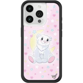 Wildflower Cases - Compatible with iPhone 15 Pro | Protective Black Bumper, 6.5ft Drop Test Certified, Women Owned Small Business | Blue Pink White Stars Modern Trendy | Dream Star in Saudi Arabia