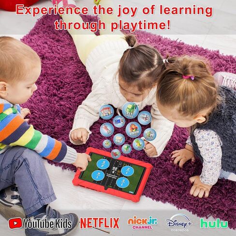 Contixo V8-4 7" Kids Tablet, 2GB RAM, 16GB Storage, Android 11 GO, Ultimate Learning Tablet for Children with Teacher’s Approved Apps, Kid Proof Protection Case,Pink in Saudi Arabia