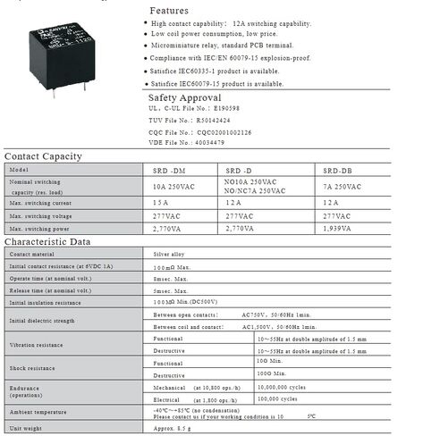 SRD-S-112DM 12VDC 15A 4PINS ترحيل مكيف الهواء سخان المياه (2 حزمة) in Saudi Arabia