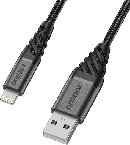 اوتربوكس كابل USB نوع ايه الى لايتنينج بطول 1 متر - اسود in Saudi Arabia