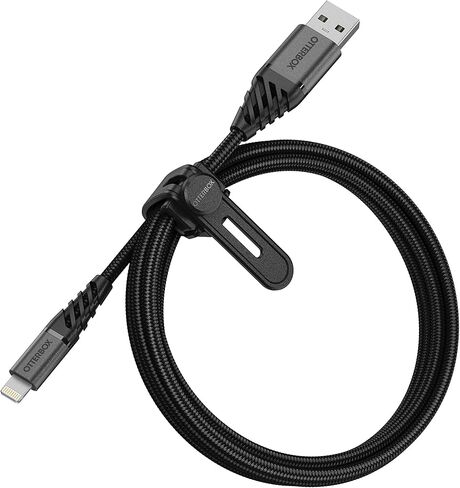 اوتربوكس كابل USB نوع ايه الى لايتنينج بطول 1 متر - اسود in Saudi Arabia