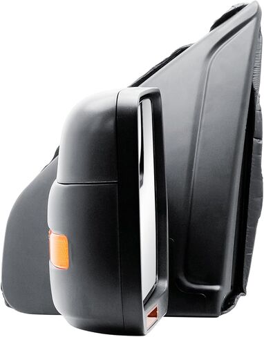 Passenger Right Side Door Mirror Power and Heated Glass with Turn Signal Light and Puddle Light Textured Back Cover Manual Folding for 2009-2014 Ford F-150 in Saudi Arabia