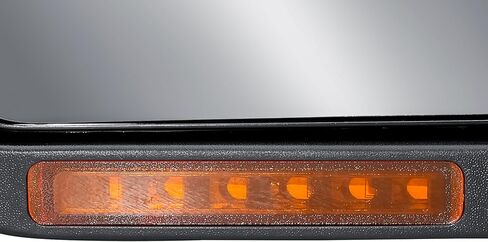Passenger Right Side Door Mirror Power and Heated Glass with Turn Signal Light and Puddle Light Textured Back Cover Manual Folding for 2009-2014 Ford F-150 in Saudi Arabia