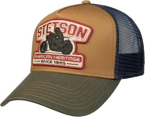 Stetson Biker Trucker Cap Mesh Snapback 100% Cotton Adjustable Men Summer in Saudi Arabia