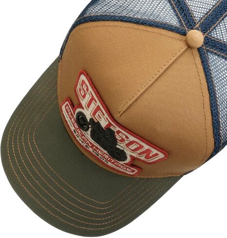 Stetson Biker Trucker Cap Mesh Snapback 100% Cotton Adjustable Men Summer in Saudi Arabia