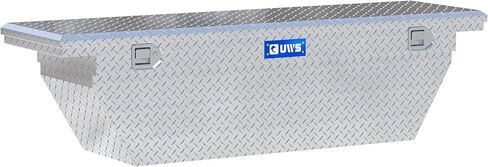 صندوق أدوات الشاحنة بزاوية عميقة من الألومنيوم ذو الجدار الثقيل مقاس 69 بوصة UWS EC10761 مع غطاء منخفض وغطاء صلب in Saudi Arabia