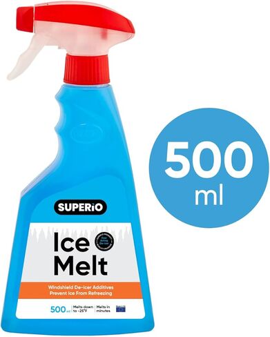Superio Windshield De-Icer Car Spray Ice Heat Window Defroster 17 Oz. in Kuwait