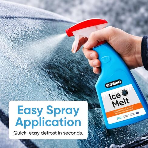 Superio Windshield De-Icer Car Spray Ice Heat Window Defroster 17 Oz. in Kuwait