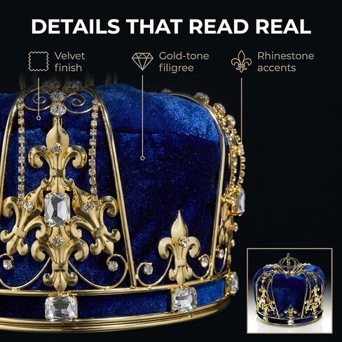 Anderson's Supreme Sovereign Crown, Prom King, Homecoming Court, Wedding, Birthday, Mardi Gras, Renaissance, Theater Prop in Saudi Arabia