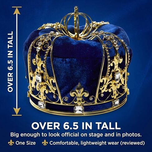Anderson's Supreme Sovereign Crown, Prom King, Homecoming Court, Wedding, Birthday, Mardi Gras, Renaissance, Theater Prop in Saudi Arabia