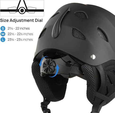 ILM Ski & Snowboard Helmet for Adult Men Women, Youth & Kids Snow Sports Snowboarding Helmets Goggles Compatible Model S1-17 in Saudi Arabia