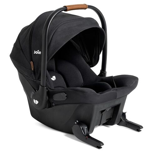 Joie™ Ginger™and Mint Latch™ Travel System – 4-in-1 Travel System with Base-Free Infant Car Seat & Stroller, Built-in Latch for Easy Install and an Included All-Terrain Stroller (Shale Dark) in Saudi Arabia