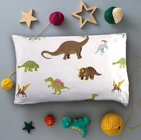 Mag 2 PCS Dinosaure Dinosaure Standards ، حزمة وسادة الفراش من 2 20 "*26" (قياسي ، أبيض) in Kuwait